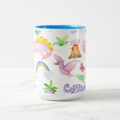 Two-Tone Mok, 15 oz Tweekleurige Koffiemok (Center)