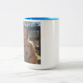 Two-Tone Mok, 15 oz Tweekleurige Koffiemok (Center)