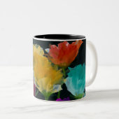 Two-tone Mok houdt 11 oz met Prachtige Abstracte (Voorkant rechts)