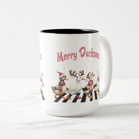 Two Tone Mok Merry Ducksmas (Voorkant rechts)