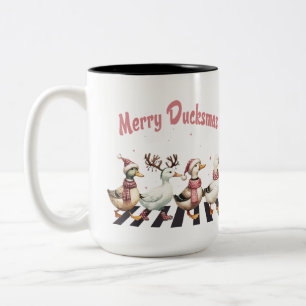 Two Tone Mok Merry Ducksmas