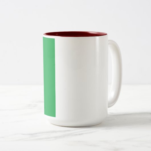 Two-Tone Mok - Voeg uw Afbeelding 15 oz White Maro (Voorkant rechts)