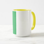 Two-Tone Mok - Voeg uw Afbeelding 15 oz Wit Geel t (Voorkant rechts)