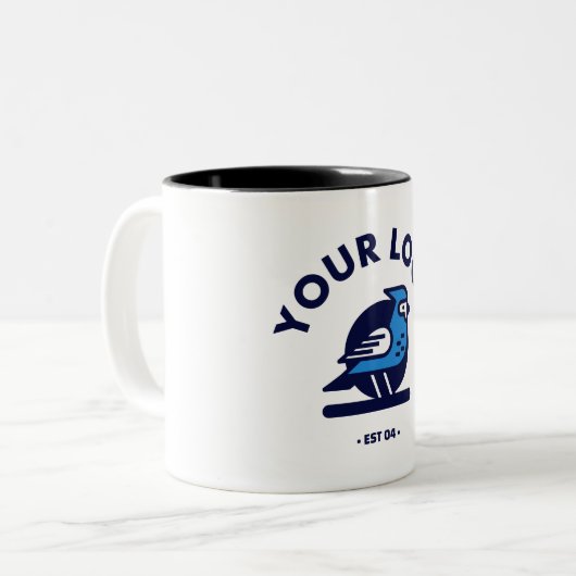 Two-Tone Mok - zwart (Voorkant links)