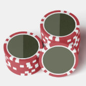 Two-Tone Moss Green Poker Chip – (Opstapeling)