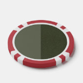 Two-Tone Moss Green Poker Chip – (Enkel)