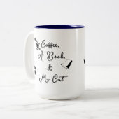 Two-tone Mug 15 oz (blue) Tweekleurige Koffiemok (Voorkant links)