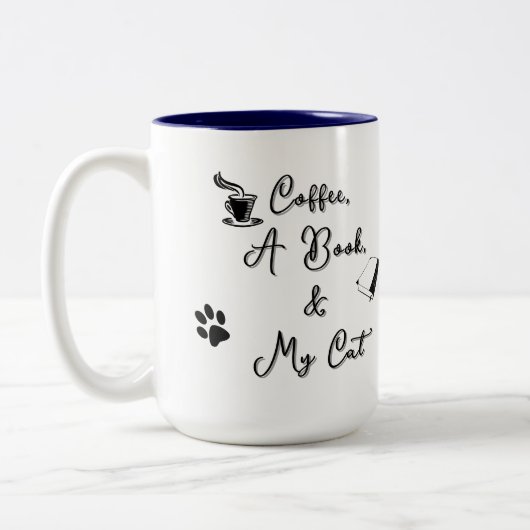 Two-tone Mug 15 oz (blue) Tweekleurige Koffiemok (Links)