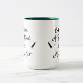 Two-tone Mug 15 oz (dark green) Tweekleurige Koffiemok (Center)