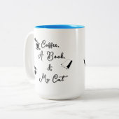 Two-tone Mug 15 oz (sky blue) Tweekleurige Koffiemok (Voorkant links)