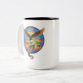 Two-Tone Mug, 15 oz Tweekleurige Koffiemok (Voorkant links)