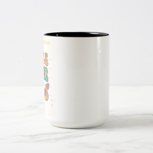 Two-Tone Mug, 15 oz Tweekleurige Koffiemok (Center)