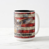 Two-Tone Mug, 15 oz Tweekleurige Koffiemok (Voorkant rechts)