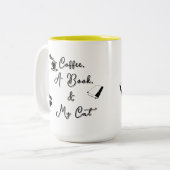 Two-tone Mug 15 oz (yellow) Tweekleurige Koffiemok (Voorkant links)