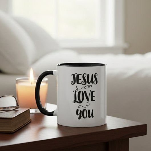 Two-Tone Mug - Jesus Love You Mok