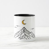 Two-Tone Mug "Mountain & Moon" Mok (Midden)
