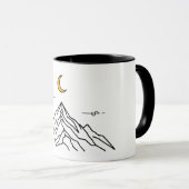 Two-Tone Mug "Mountain & Moon" Mok (Voorkant rechts)