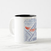 Two-tone mug (square) tweekleurige koffiemok (Voorkant links)