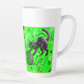 Two-Tone Neon Cat Latte Mok (Rechts)