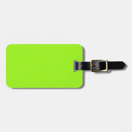Two-Tone Neon Green & Paars Bagagelabel (Voorkant horizontaal)