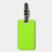 Two-Tone Neon Green & Paars Bagagelabel (Voorkant verticaal)