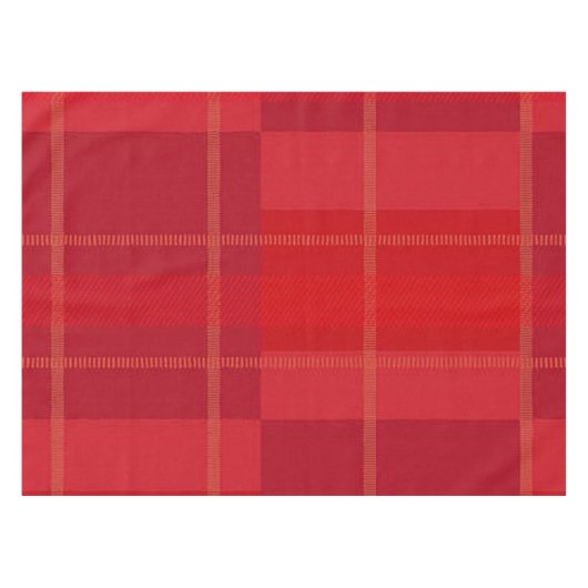 Two-Tone Plaid Christmas Tablecloth Tafelkleed (Voorkant (Horizontaal))