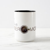 Two-tone Schrijver in de mok van de koffie van de  (Center)