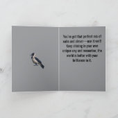 Two-Tone Sentinel Black Hooded Crow Kaart (Binnen)