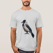 Two-Tone Sentinel Black Hooded Crow T-shirt (Voorkant)