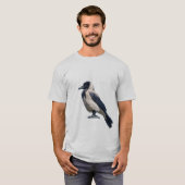 Two-Tone Sentinel Black Hooded Crow T-shirt (Voorkant volledig)