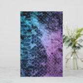 Two Tone Snakeskin Briefpapier (Staand voorkant)