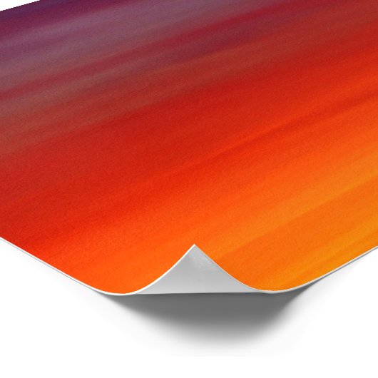 Two Tone Sunset Poster (Hoek)