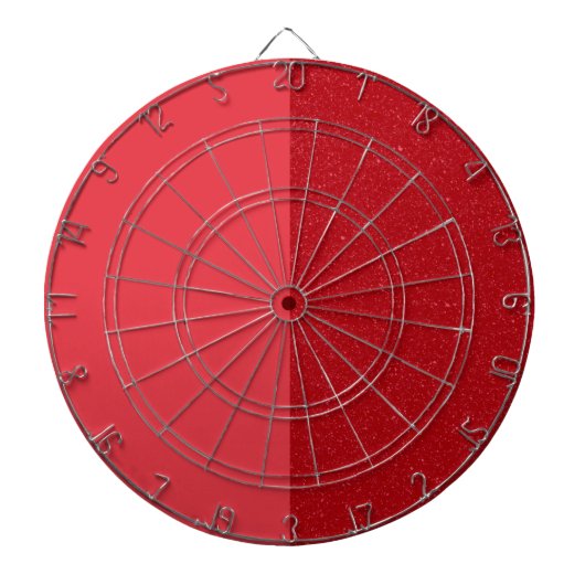 Two-Tone Tomato Red Dartboard – Customizable Dartbord (Voorkant)