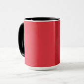 Two-Tone Tomato Red Noise License Lijst (Aangepast Mok (Voorkant links)