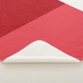 Two-Tone Tomato Red Sherpa Blanket – Customizable Sherpa Deken (3/4)