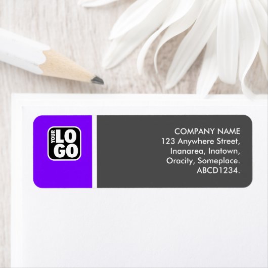 Two Tone - Violet en Grijs Etiket (Insitu)