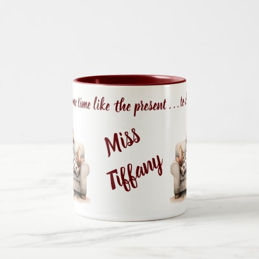 Two-tone Waterverf Gnome Gift Mok (Center)