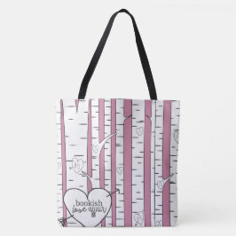 Two Toned Bookish Love Affair Canvas tas