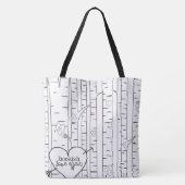Two Toned Bookish Love Affair Canvas tas (Achterkant)