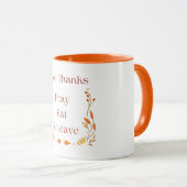 Two Toned Happy Thanksgiving vakantie Mok (Voorkant rechts)