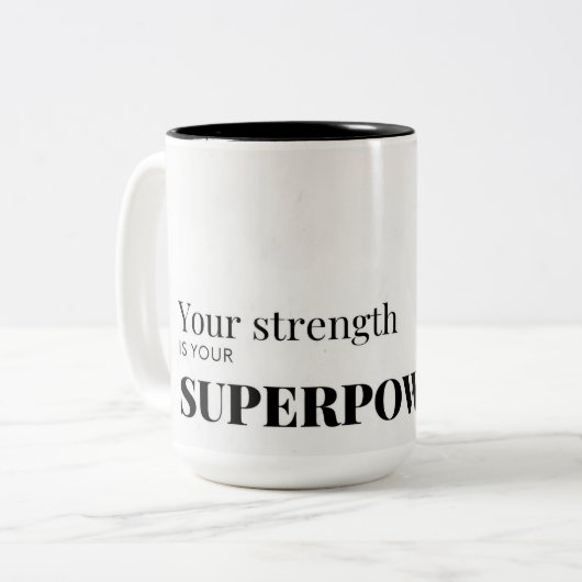 two toned Mug Tweekleurige Koffiemok (Voorkant links)