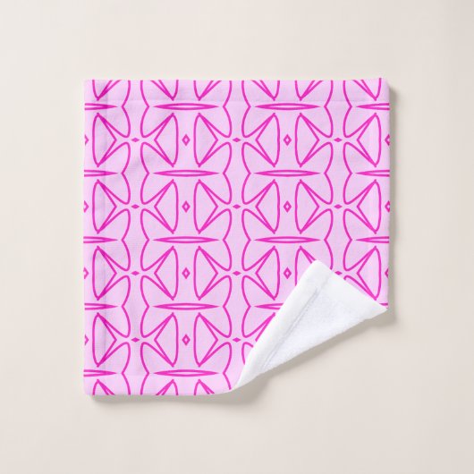 Two Toned Pink Pattern Bath Towel Bad Handdoek (Wasdoekje)