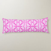 Two Toned Pink Pattern Body Pillow Lichaamskussen (Achterkant)