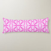 Two Toned Pink Pattern Body Pillow Lichaamskussen (Voorkant)