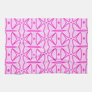 Two Toned Pink Pattern Kitchen Towels Theedoek