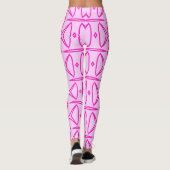 Two Toned Pink Pattern Leggings (Achterkant)