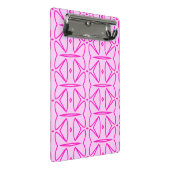 Two Toned Pink Pattern Mini Clipboard Mini Klembord (Schuin)