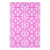 Two Toned Pink Pattern Mini Clipboard Mini Klembord (Achterkant)