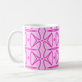 Two Toned Pink Pattern Mug Koffiemok