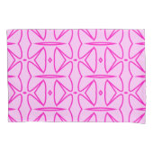 Two Toned Pink Pattern Pillowcase Kussensloop (Voorkant)
